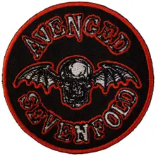 Avenged Sevenfold A7X, Nažehlovačka Deathbat Orange Border