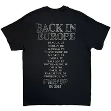 Unisex T-Shirt: Back In Black EU Tour '25 (Black) (Back Print & Ex-Tour) thumbnail