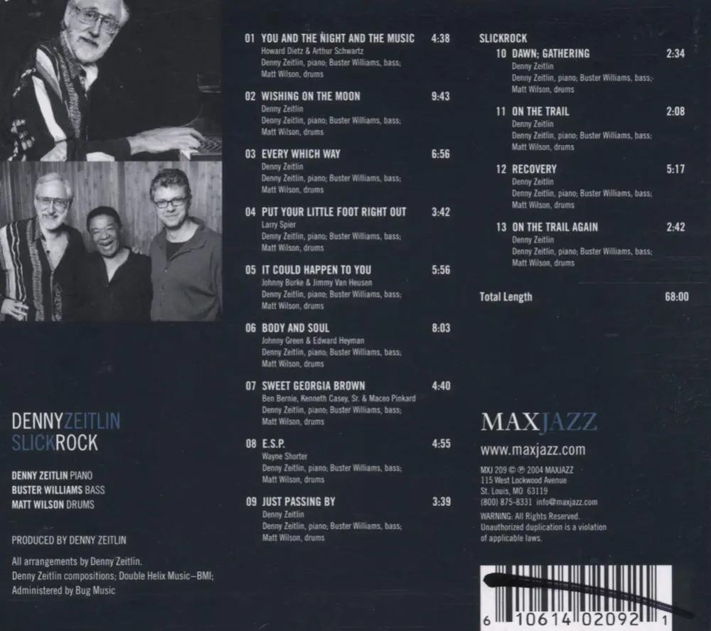 Denny Zeitlin – SLICKROCK (CD)