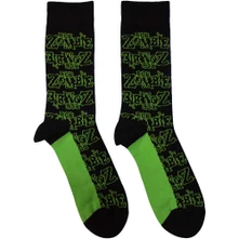 Rob Zombie, Ponožky Logo Repeat, Unisex, Čierna