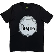 The Beatles, Tričko Drum, Unisex, Čierna