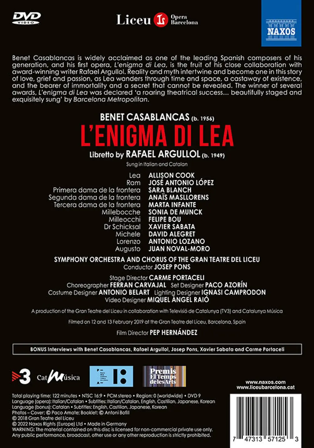 Casablancas, B. - L'enigma Di Lea