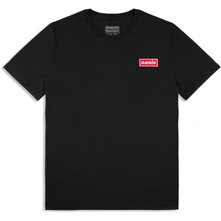 Oasis, Tričko Red Decca Embroidered Logo, Unisex, Čierna
