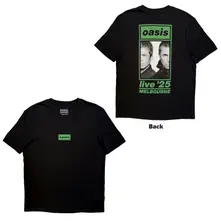 Unisex T-Shirt: Melbourne Half Faces Fan Store (Black) (Back Print & Ex-Tour) thumbnail