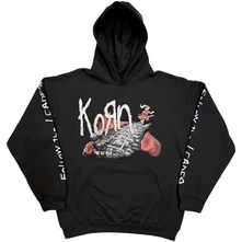 Mikina Unisex Pullover Hoodie: Follow The Leader (Black) (Sleeve Print)