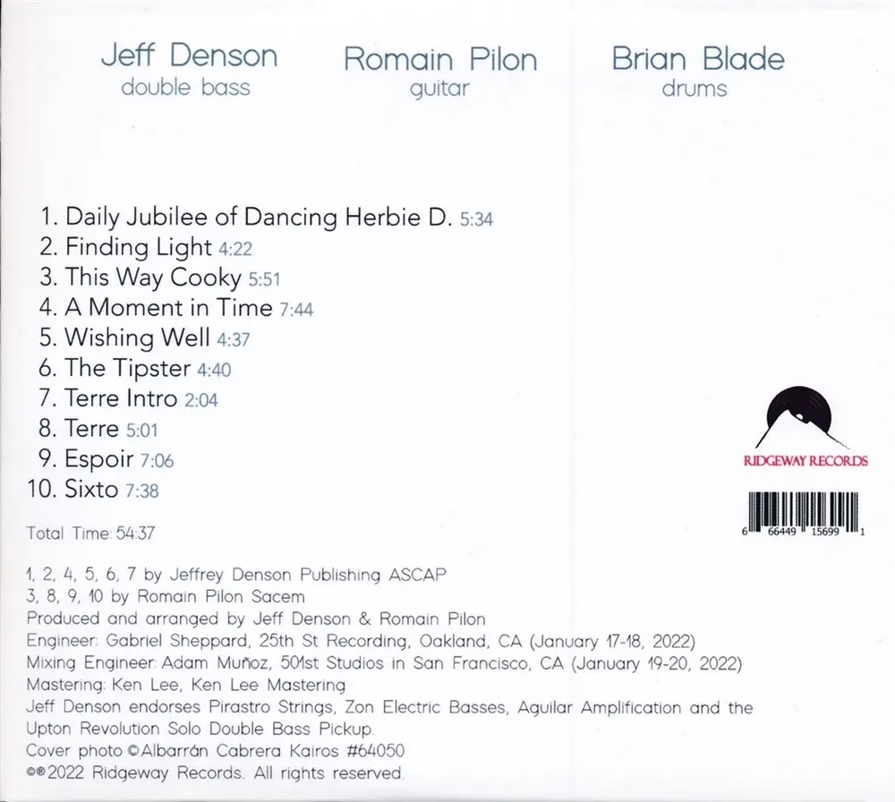 DENSON, JEFF/ROMAIN PILOT/BRIAN BLADE - FINDING LIGHT