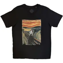 Unisex T-Shirt: Scream Painting (Black) thumbnail