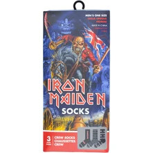 Iron Maiden, Ponožky Unisex Sock Gift Box: Logos (Multicolour)  (UK Size 6.5 - 11), Unisex, Multicolor