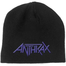 Anthrax, Čapica Logo, Unisex, Čierna