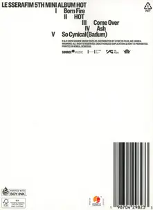 LE SSERAFIM – 5th Mini Album 'HOT' (CD)