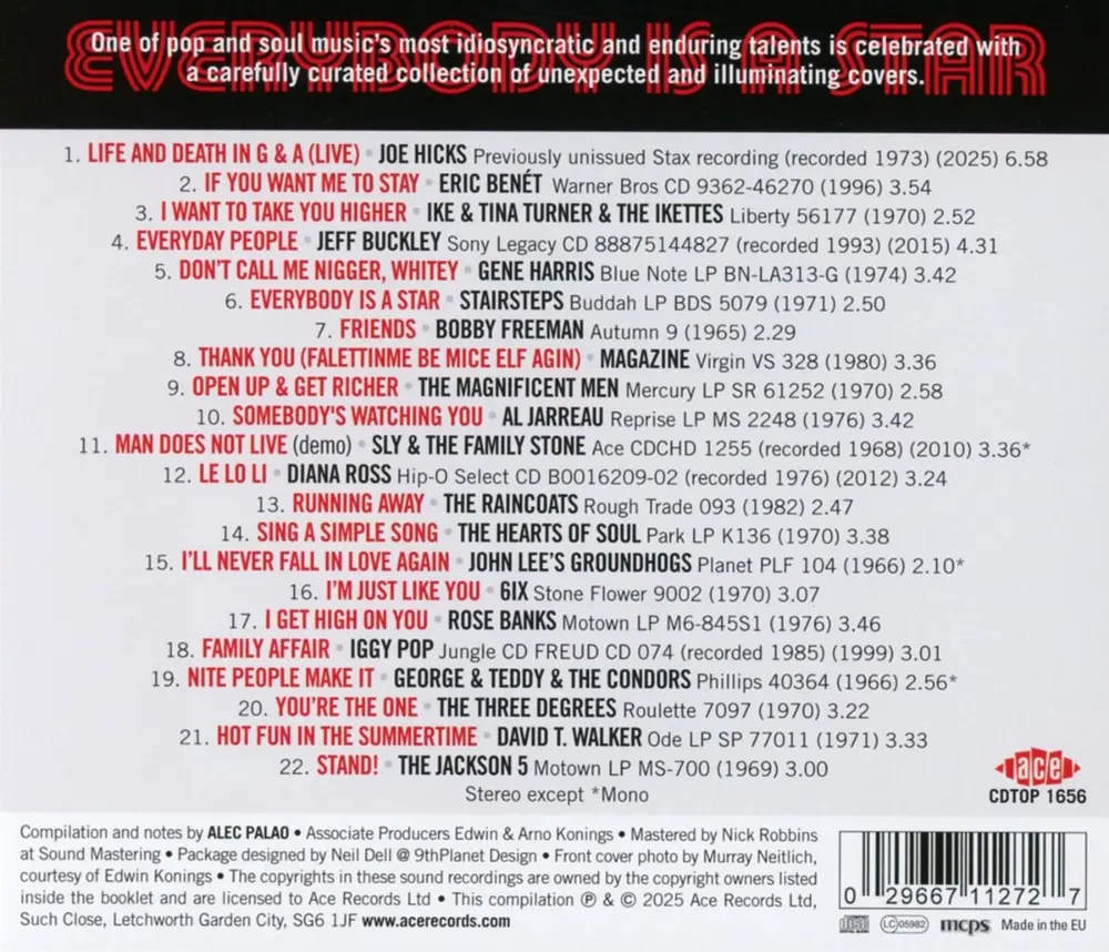 EVERYBODY IS A STAR - THE SLY STONE SONGBOOK