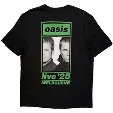 Unisex T-Shirt: Melbourne Half Faces Fan Store (Black) (Back Print & Ex-Tour) thumbnail