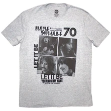 The Beatles, Tričko 1970, Unisex, Šedá