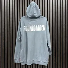 Unisex Unplugged Pullover Hoodie: Circle Logo (Blue) (Back Print) thumbnail