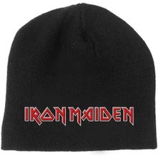 Iron Maiden, Čapica Logo, Unisex, Čierna