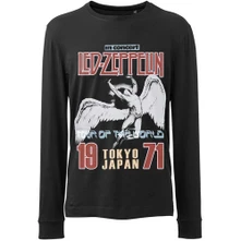 Led Zeppelin, Tričko s dlhým rukávom Japanese Icarus, Unisex, Čierna