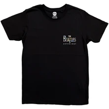 The Beatles, Tričko Collage Logo, Unisex, Čierna