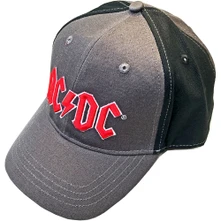 AC/DC, Šiltovka Red Logo, Unisex, Šedá