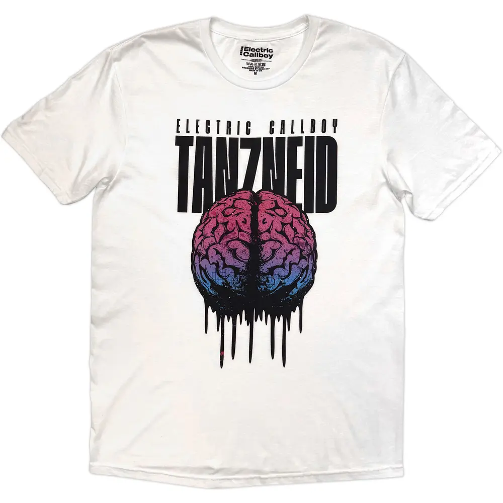 Unisex T-Shirt: Tanzneid Melting Brain (White)
