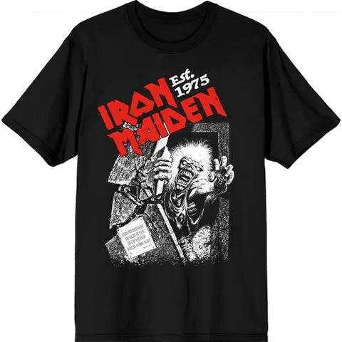 Est. 1975 No Prayer Grave Red Logo