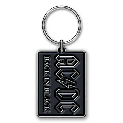 AC/DC – Kľúčenka Back in Black (Die-Cast Relief)