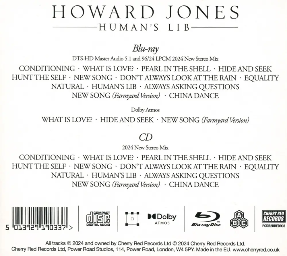 Howard Jones – HUMAN'S LIB (Blu-ray)