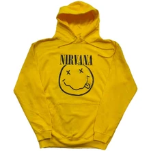 Nirvana, Mikina Inverse Smiley, Unisex, Žltá