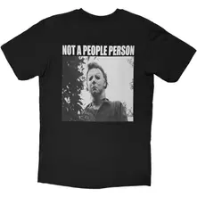 Unisex T-Shirt: Myers Not A People Person (Back Print) (Black) thumbnail