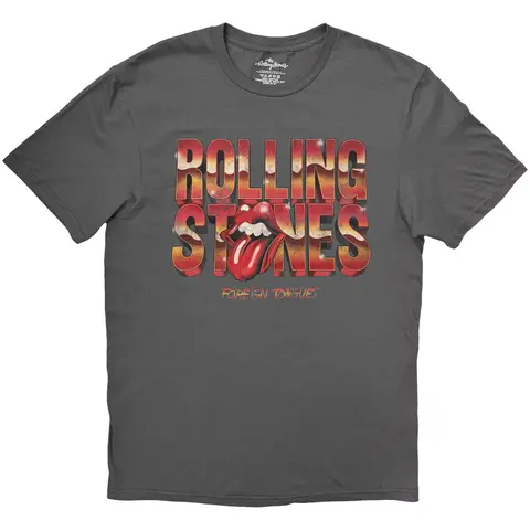 Unisex T-Shirt: 3D Foreign Tongues Logo (Charcoal Grey)