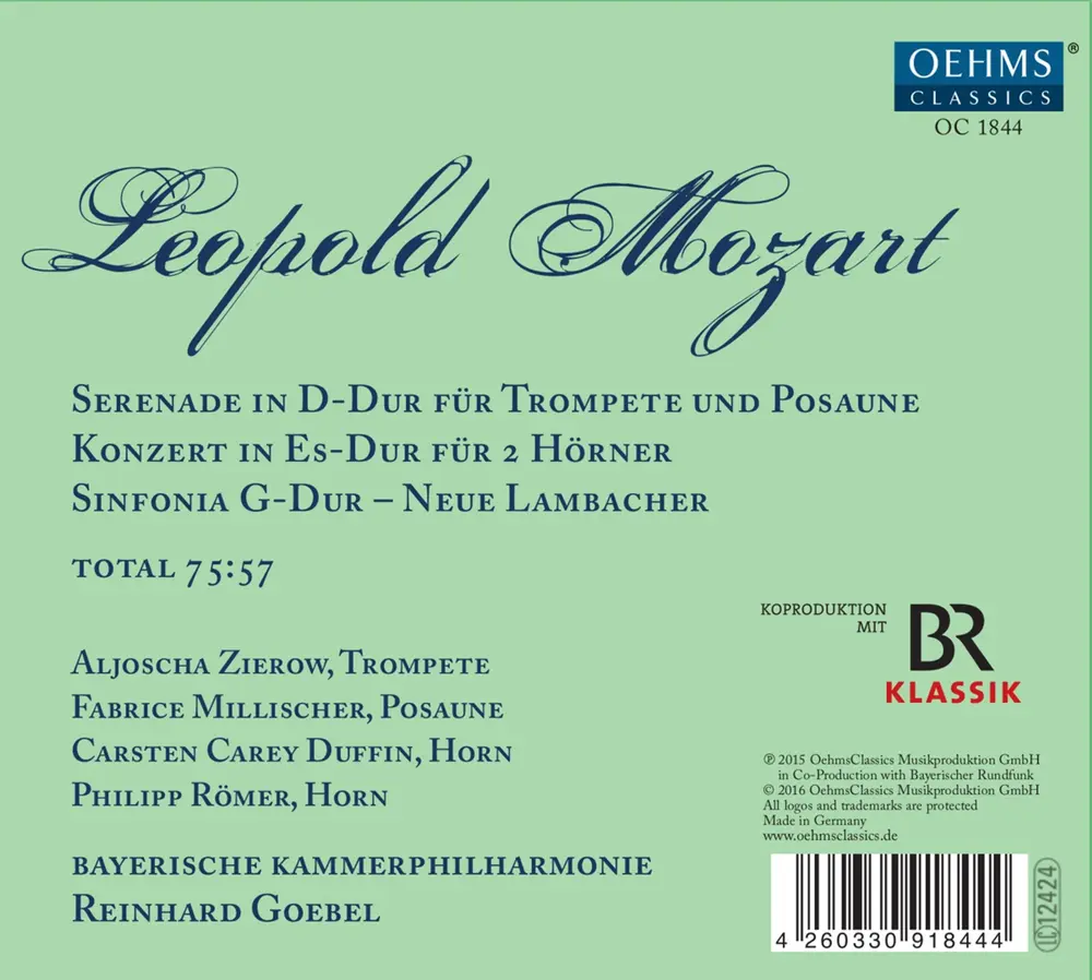 MOZART, LEOPOLD - LEOPOLD MOZART