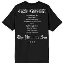 Unisex T-Shirt: Ultimate Sin Tribute (Black) (Back Print) thumbnail