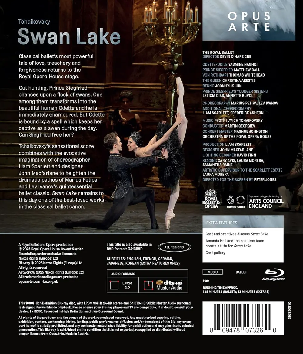 The Royal Ballet – Royal Ballet - Tchaikovsky: Swan Lake (Blu-ray)