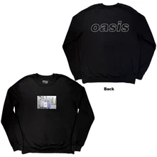 Crewneck Unisex Sweatshirt: Detroit Bus Photo (Black) (Back Print & Ex-Tour)