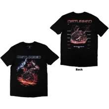 DISTURBED, Tričko European Tour '23 Medallion, Unisex, Čierna