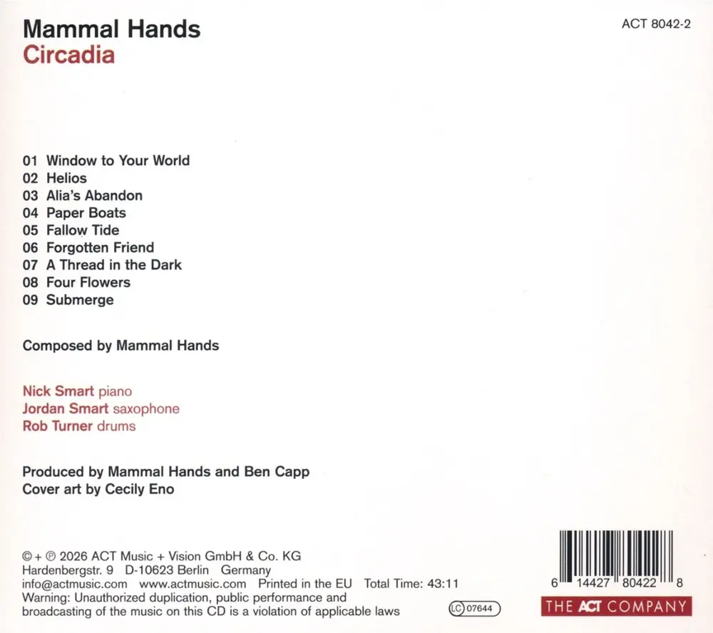 Mammal Hands – CIRCADIA (CD)