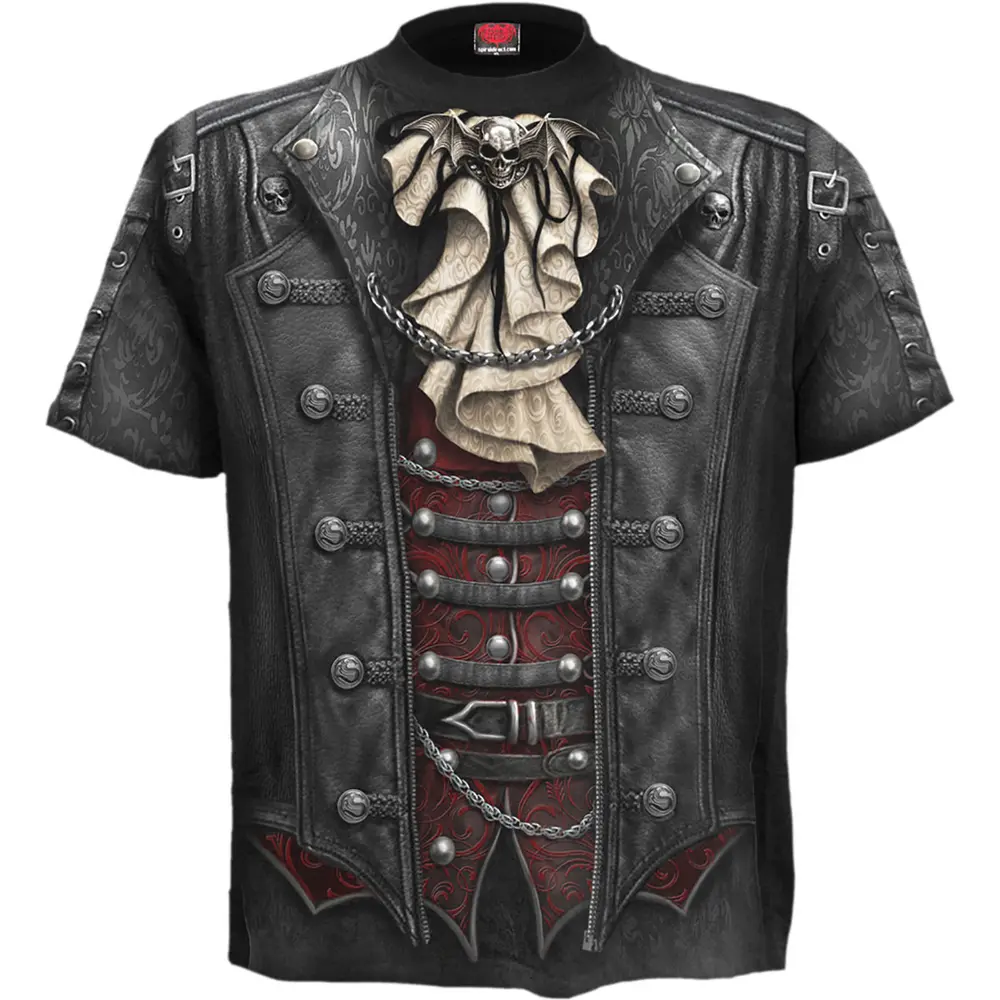 Unisex T-Shirt: Goth Wrap (Black) (All Over Print)