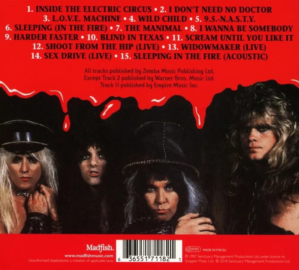 W.A.S.P. – LIVE... IN THE RAW (CD)