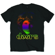The Doors, Tričko Morrison Gradient, Unisex, Čierna