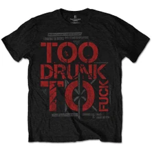Dead Kennedys, Tričko Too Drunk, Unisex, Čierna