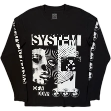 System of a Down, Tričko s dlhým rukávom Hypno Hi-Contrast, Unisex, Čierna
