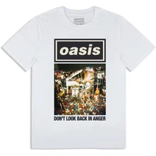 Tričko Unisex T-Shirt: Don't Look Back In Anger Single Cover (White) (Ex-Tour)