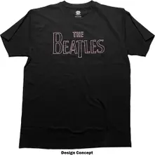 The Beatles – Drop T Embroidered (Čierna) (Tričko)