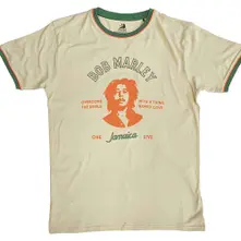 Bob Marley – Thing Called Love (Natural, Ringer T-Shirt) (Tričko)