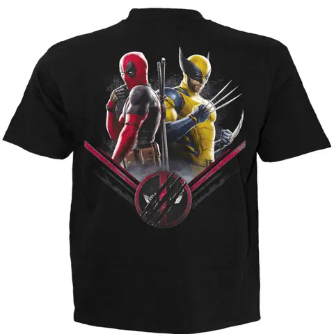 Tričko Deadpool Wolverine Bullseye (Čierna), Unisex, Čierna