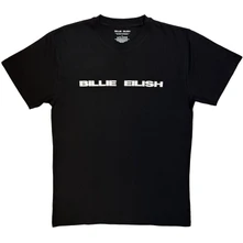 Billie Eilish, Tričko Logo Mono, Unisex, Čierna