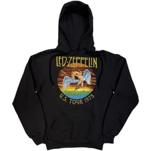 Led Zeppelin, Mikina USA Tour '75, Unisex, Čierna