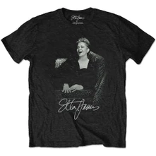 Etta James, Tričko Etta Seated, Unisex, Čierna
