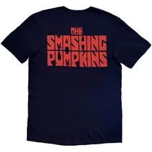 Unisex T-Shirt: Red Face Vampire (Navy Blue) (Back Print) thumbnail