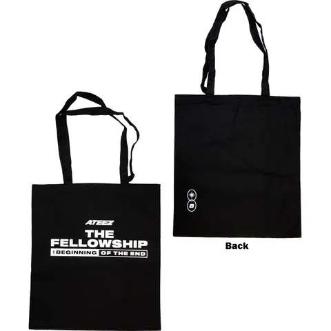 Cotton Tote Bag: Fellowship Beginning Of The End (Black) (Back Print & Ex-Tour)