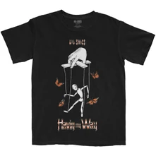 Lil Skies, Tričko Butterfly Puppet, Unisex, Čierna
